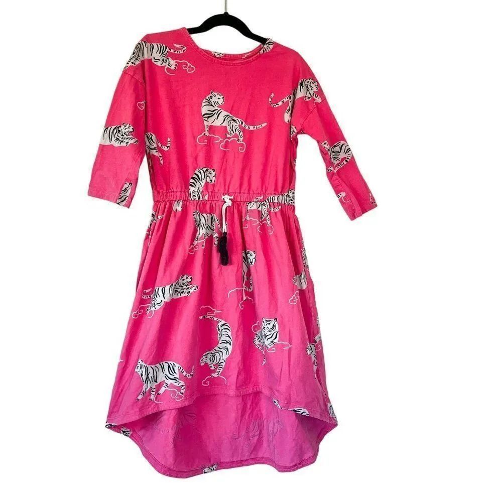 Tea Collection Pink Tiger High Low Dress Size 10
